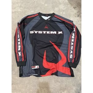 Vintage System gear Paintball Jersey Mens XL 90s Y2K